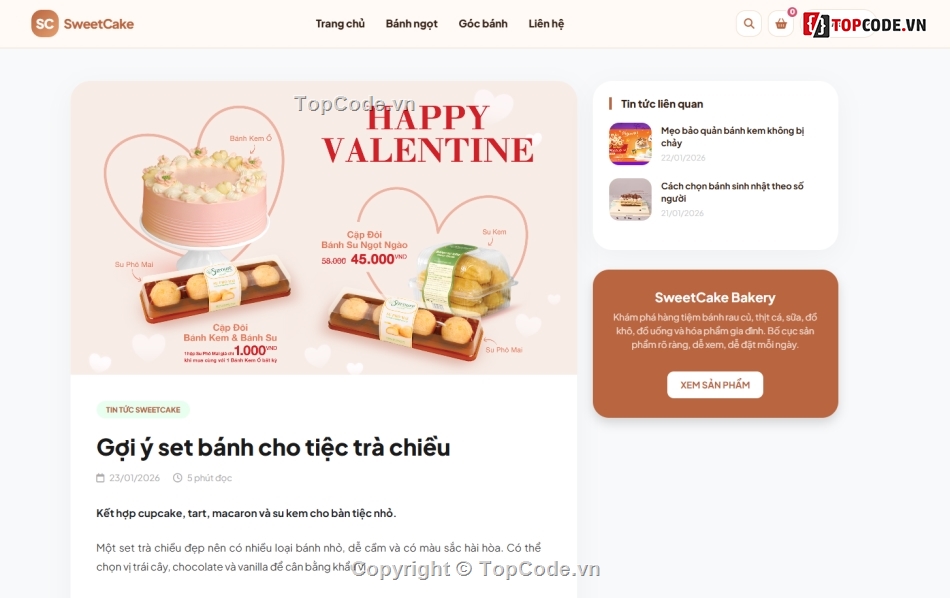 bán website,web bánh bánh,web bán online
